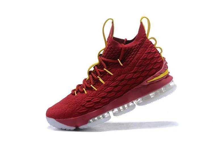 Gt 2000 Asics Running Shoes Nike Lebron XV 15 Red Yellow Men Shoes Sale Size US7,8,8.5,9,10,11,12