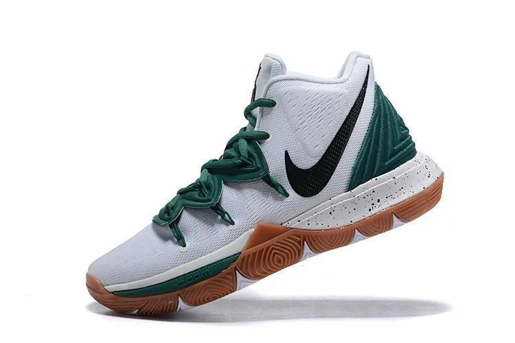 Nike Kyrie 5 White Green Black Men Basketball Shoes !!! CYBER MONDAY SALE !!! Best Asics Winter Running Shoes