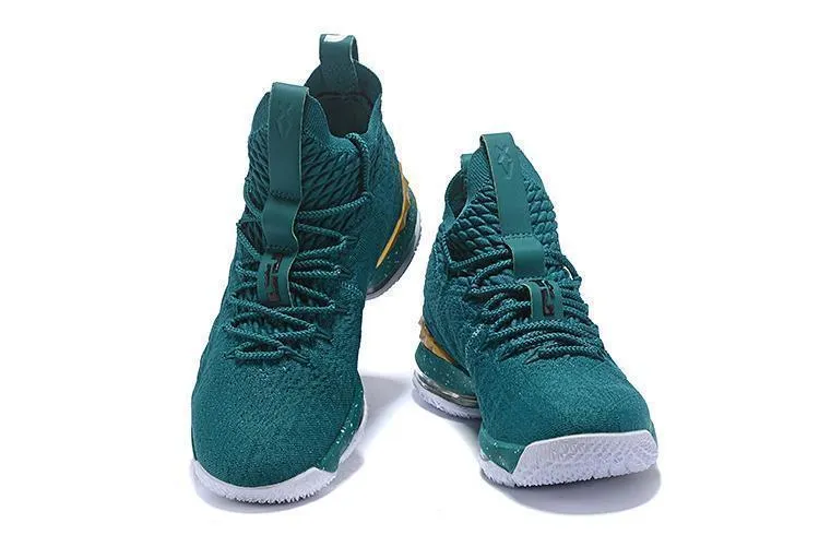 Nike Lebron XV 15 Dark Green Gold Men Shoes !!! CYBER MONDAY SALE !!! Asics Pickleball Shoes