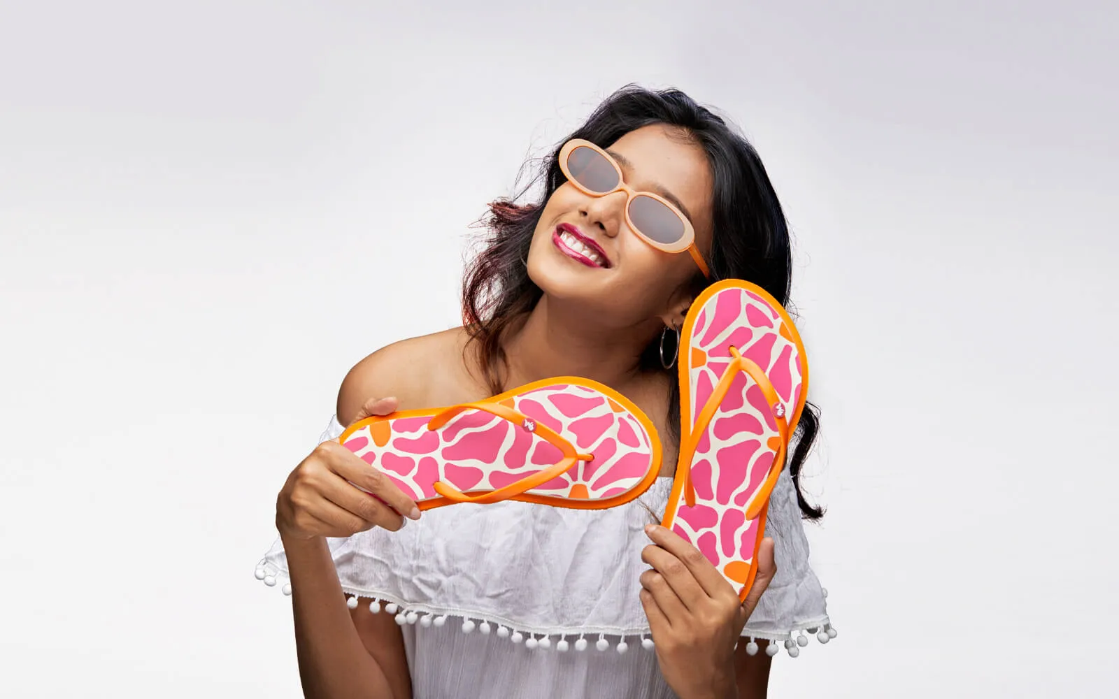 Lauren Conrad Flip Flops Printed Flip Flops : Pink