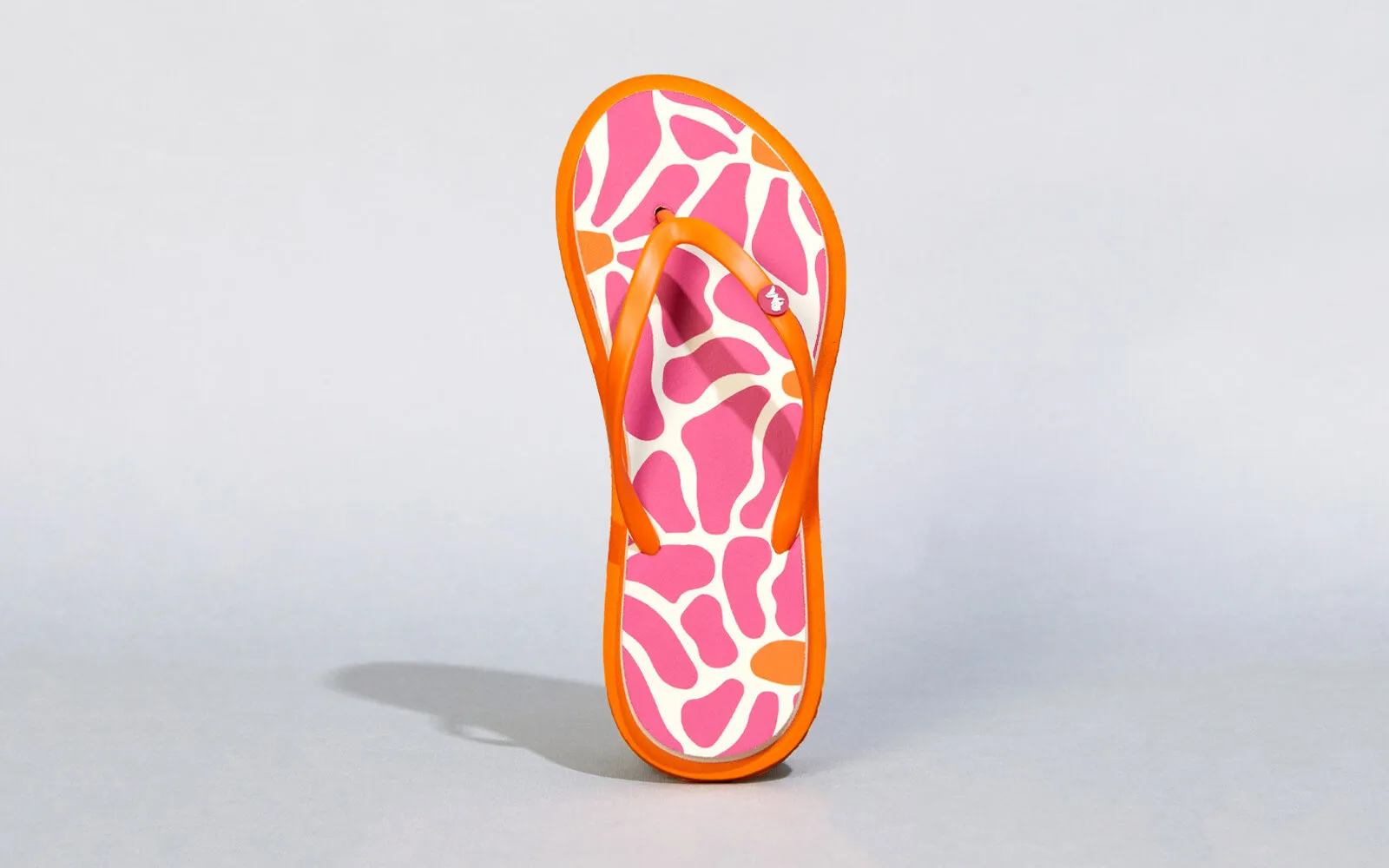 Wearing Flip Flops Printed Flip Flops : Pink