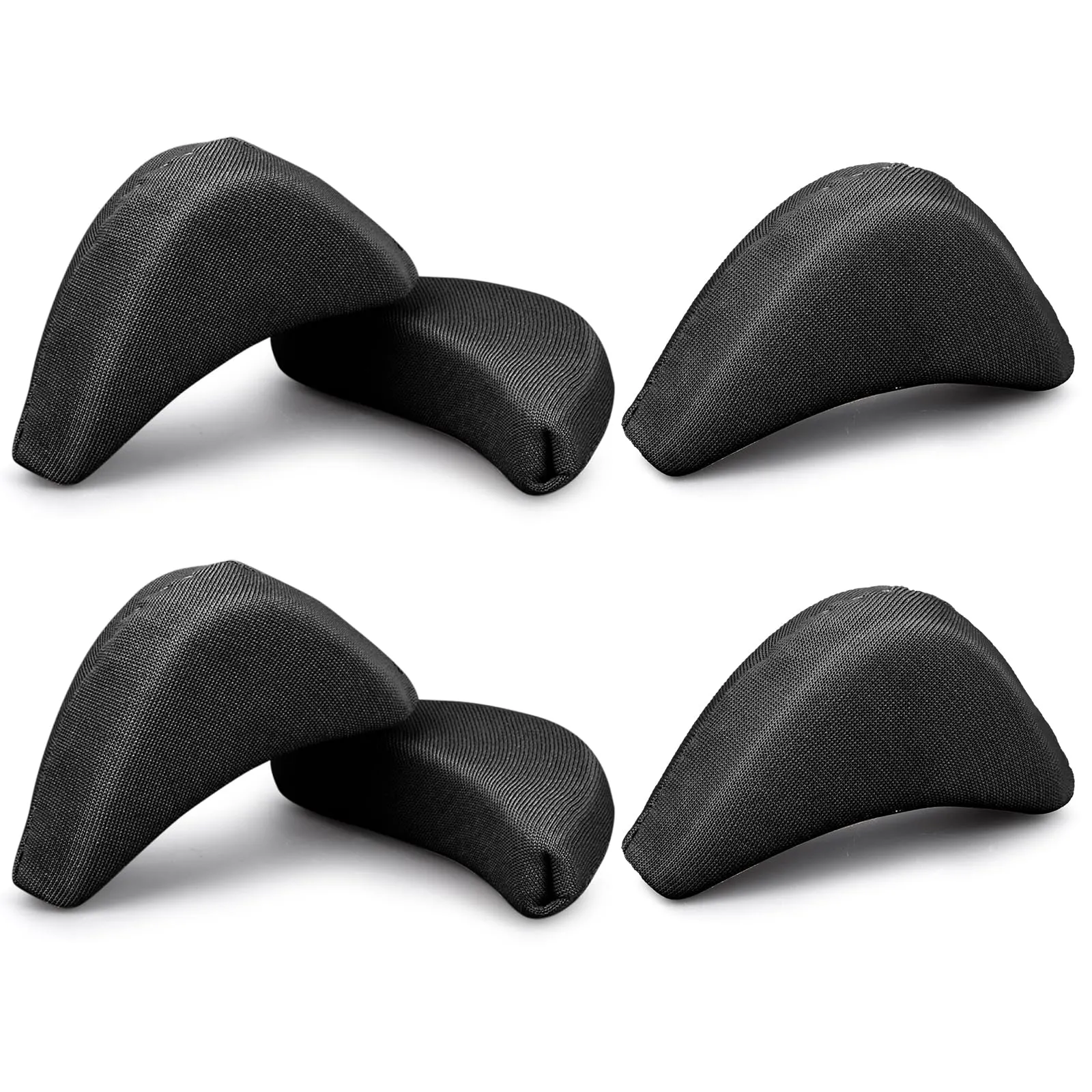 Classic Penny Loafers 5 Pairs Toe Filler Inserts Soft Large Toe Post Adjustable Shoe Filler Breathable Forefoot Pad Shoe Filler Unisex Shoe Pad Sponge Foot Brace Pad for Women Girls High Heel (Black) Black