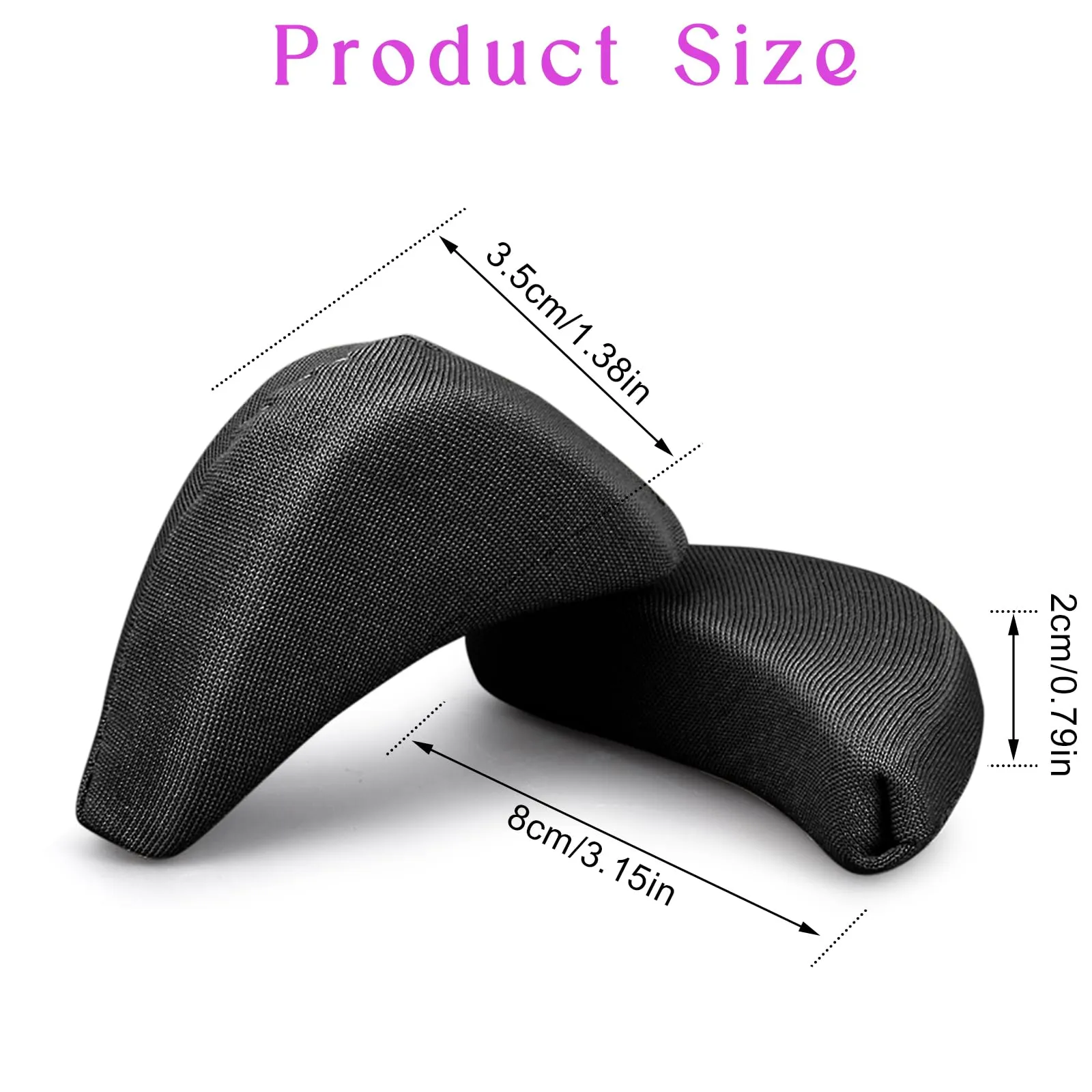 Free People Loafers 5 Pairs Toe Filler Inserts Soft Large Toe Post Adjustable Shoe Filler Breathable Forefoot Pad Shoe Filler Unisex Shoe Pad Sponge Foot Brace Pad for Women Girls High Heel (Black) Black