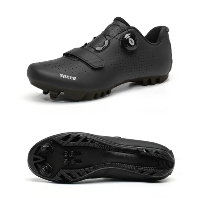 Professional Cycling Shoes Road Bike SPD Cleat Shoes Wide Slip On Sneakers