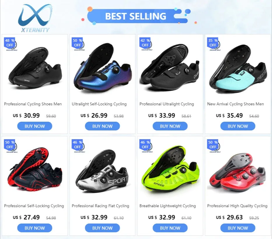 Professional Cycling Shoes Road Bike SPD Cleat Shoes Smart Sneakers