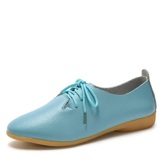 dobeyping 2018 New Women Shoes Genuine Leather Women's Shoe Bates Oxford