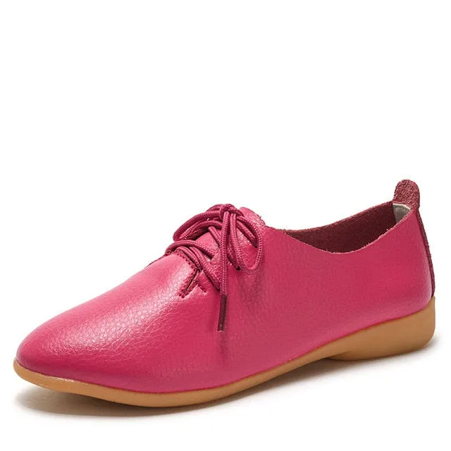 Blanc Oxford dobeyping 2018 New Women Shoes Genuine Leather Women's Shoe