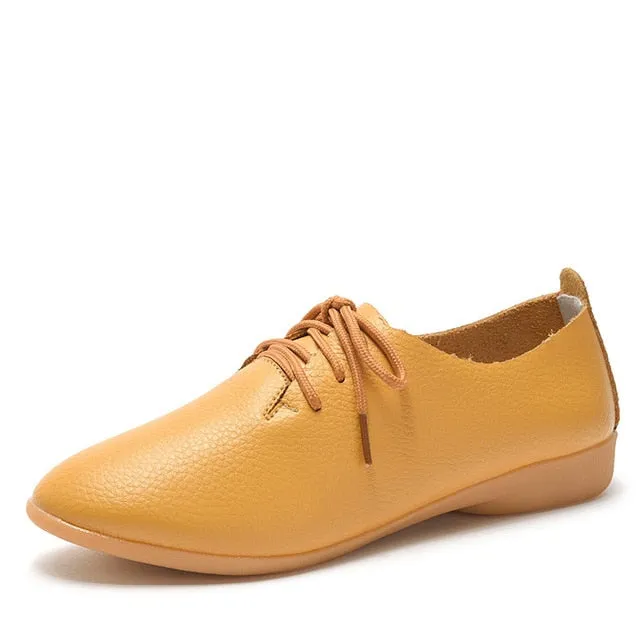 dobeyping 2018 New Women Shoes Genuine Leather Women's Shoe Originalgrand Stitchlite Wingtip Oxford