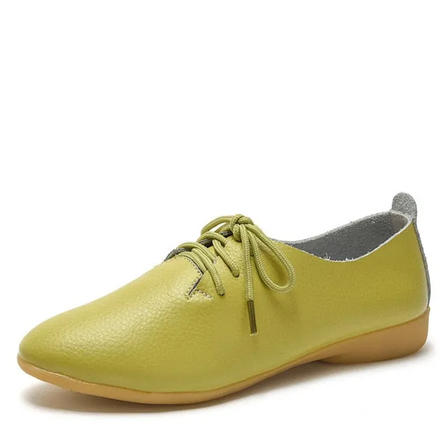 dobeyping 2018 New Women Shoes Genuine Leather Women's Shoe Morris Oxford