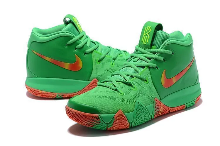 Asics Shoes Comfortable Nike Kyrie 4 Green Red Orange Men Basketball Shoes !!! CYBER MONDAY SALE !!!