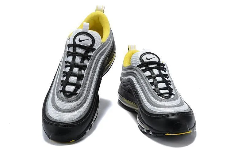 Nike Air Max 97 Black Grey Yellow Shoes Sale Men Size US 7, 8, 8.5, 9, 10, 11 Asics Shoes Benefits