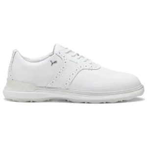 Puma AVANT Spikeless Golf Shoes - White/White Puma Golf Shoes 10.5