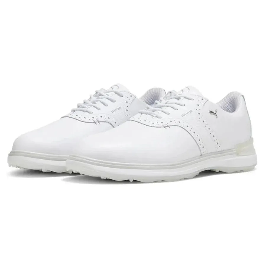 Puma AVANT Spikeless Golf Shoes - White/White Workout Shoes Puma