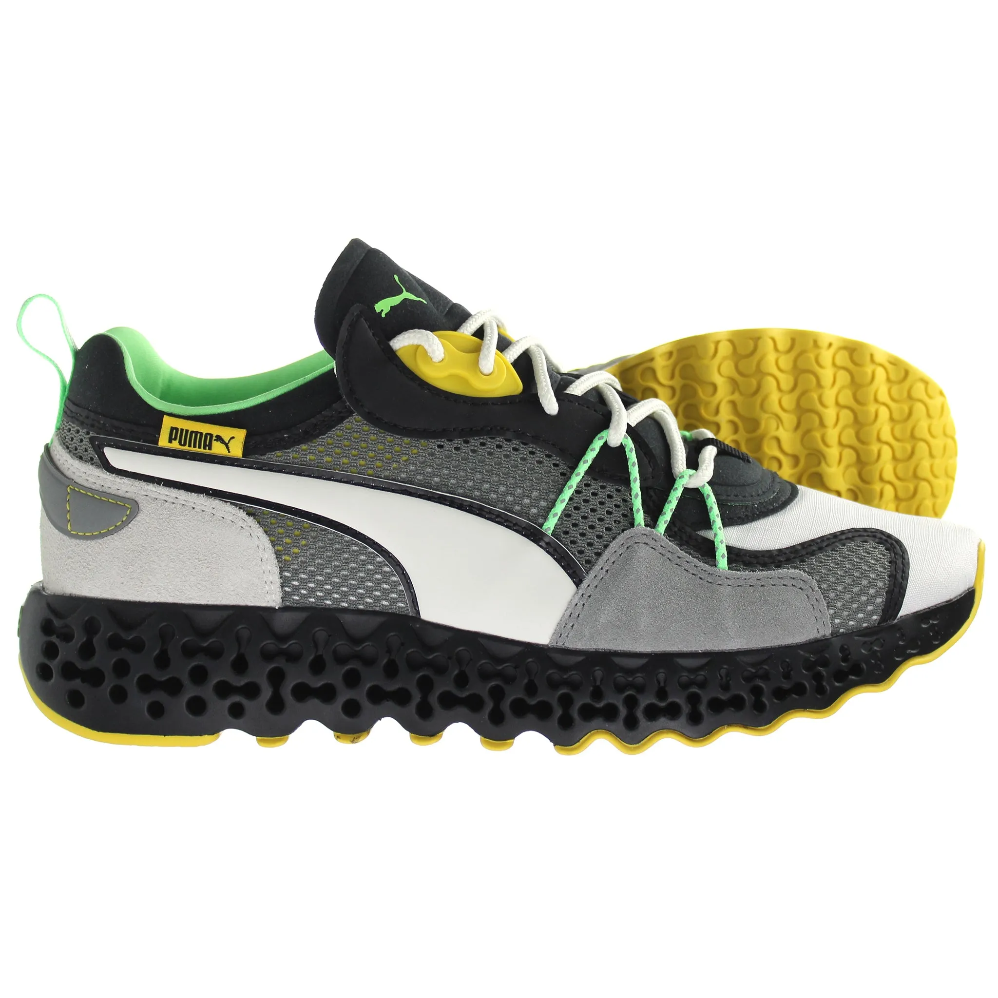 Puma Calibrate Restored Winterized Womens Black/Grey Trainers Asics Vs Nike Tennis Shoes