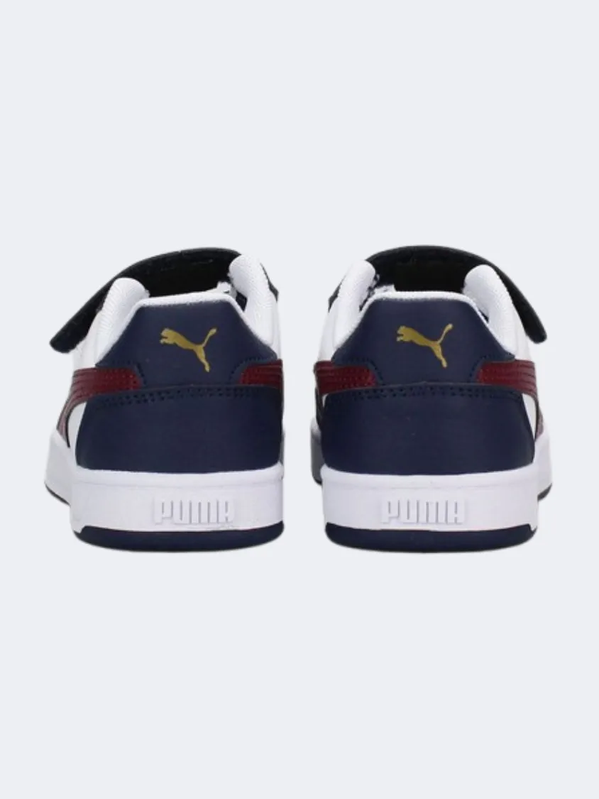 Puma Axelion Rip Training Shoes Puma Caven 2 Ac Plus Ps-Boys Lifestyle Shoeswhite/Navy/Gold