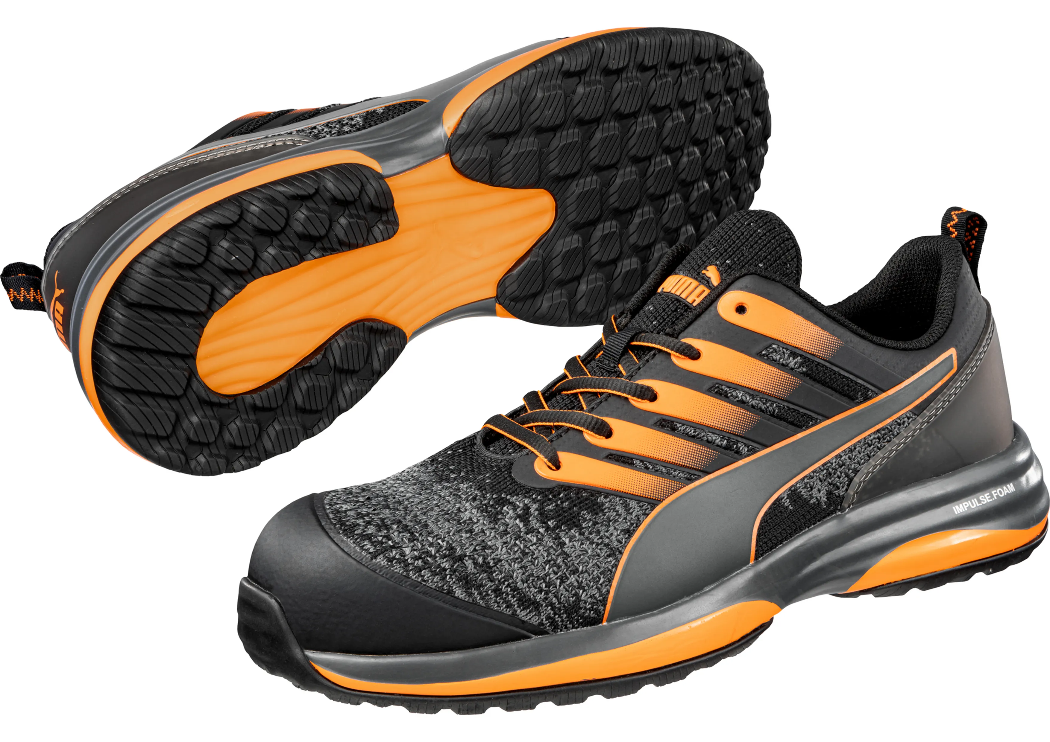 PUMA Charge Black/Orange (PUM644557) Asics Rocker Sole Shoes