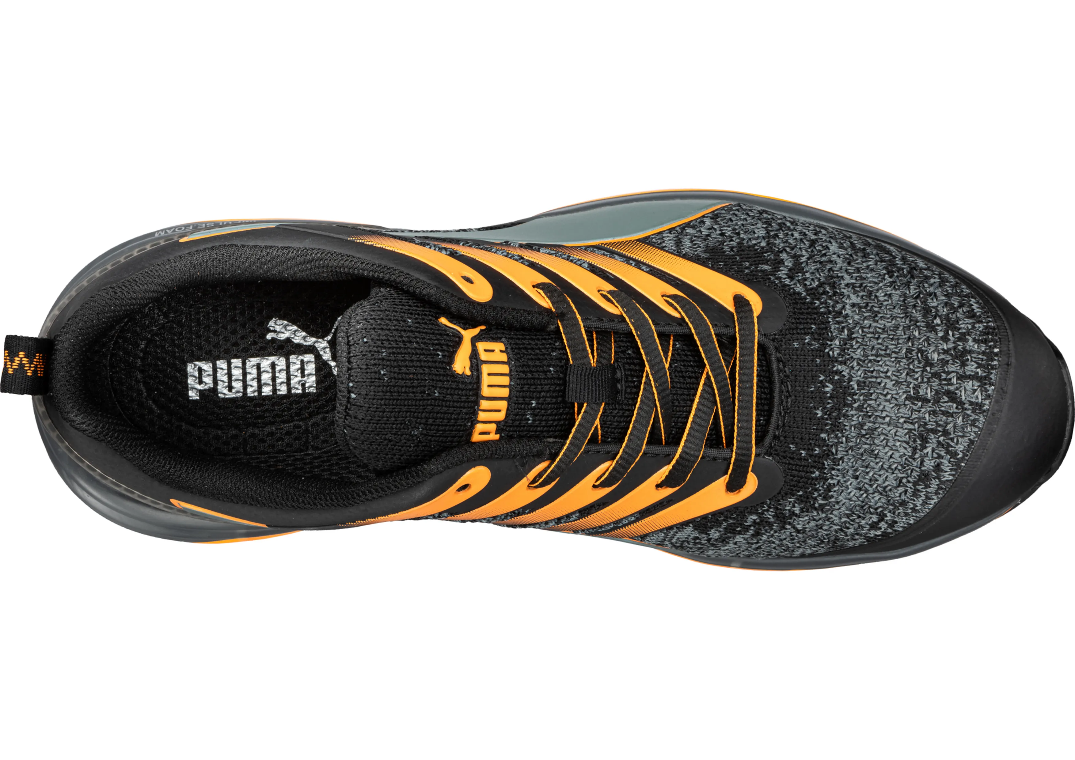 PUMA Charge Black/Orange (PUM644557) Asics Work Shoes Non Slip
