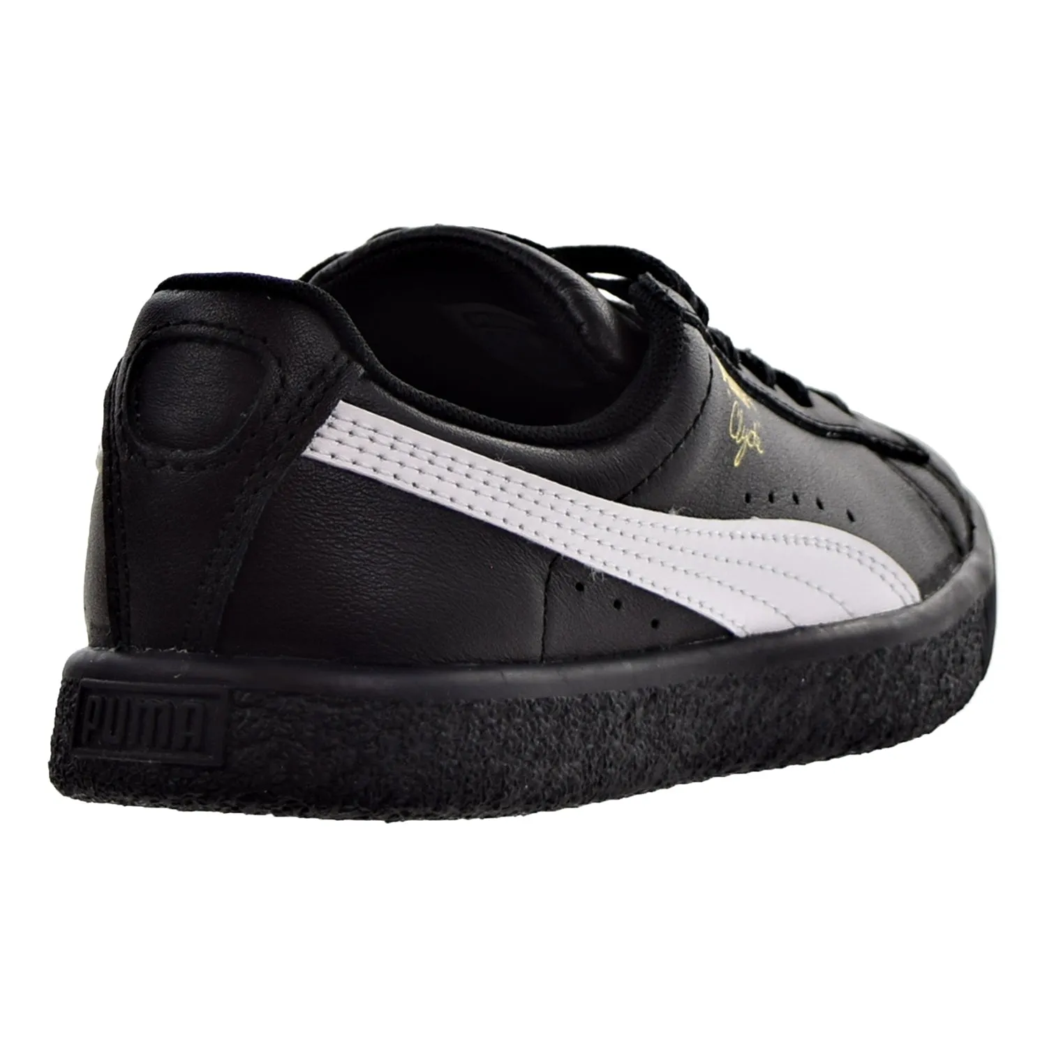 Asics Japan Pro Skateboarding Shoe Puma Clyde Core L Foil Little Kid's Shoes Puma Black/Puma White