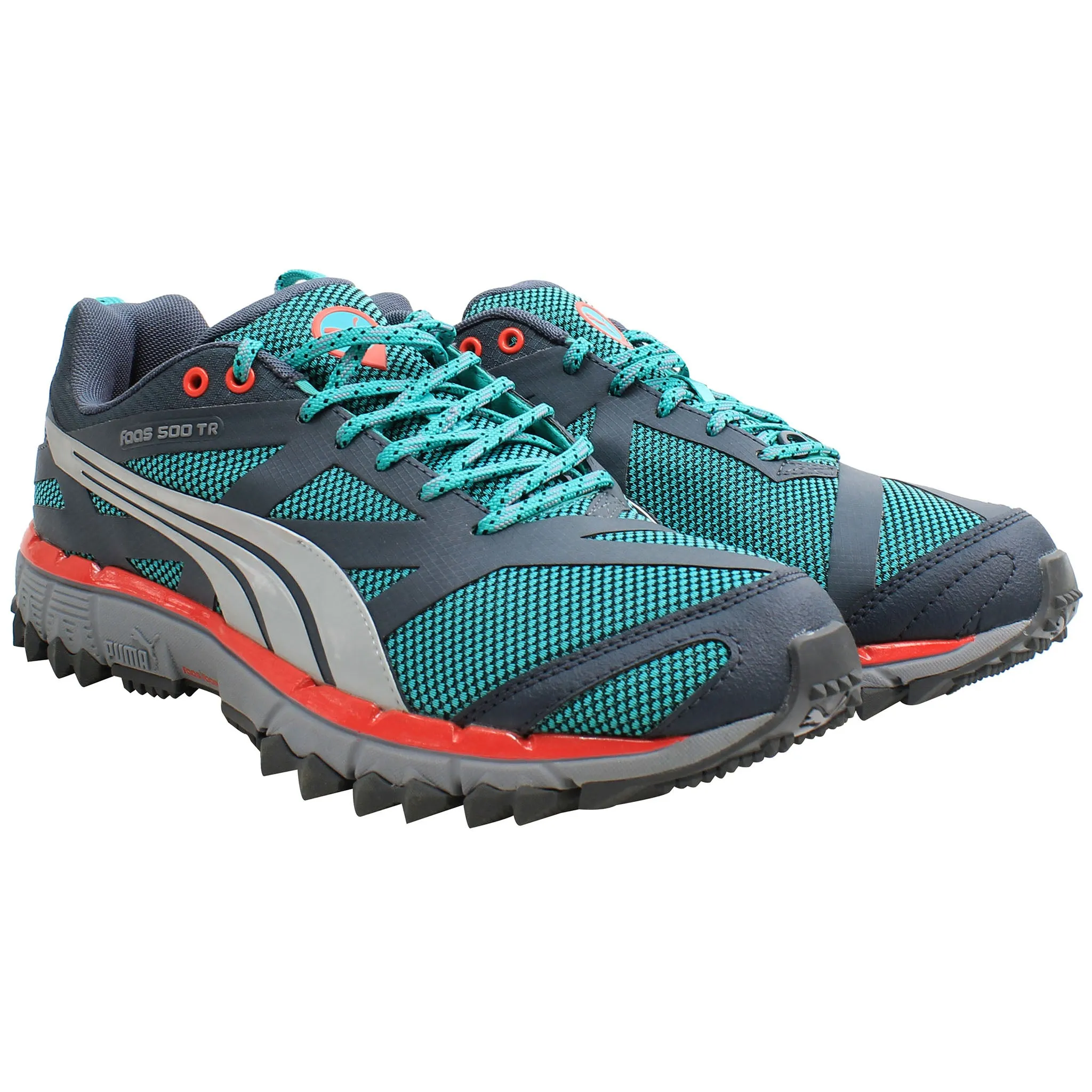 Puma Faas 500 TR Mens Grey/Blue Running Shoes Puma Shoes Brasil