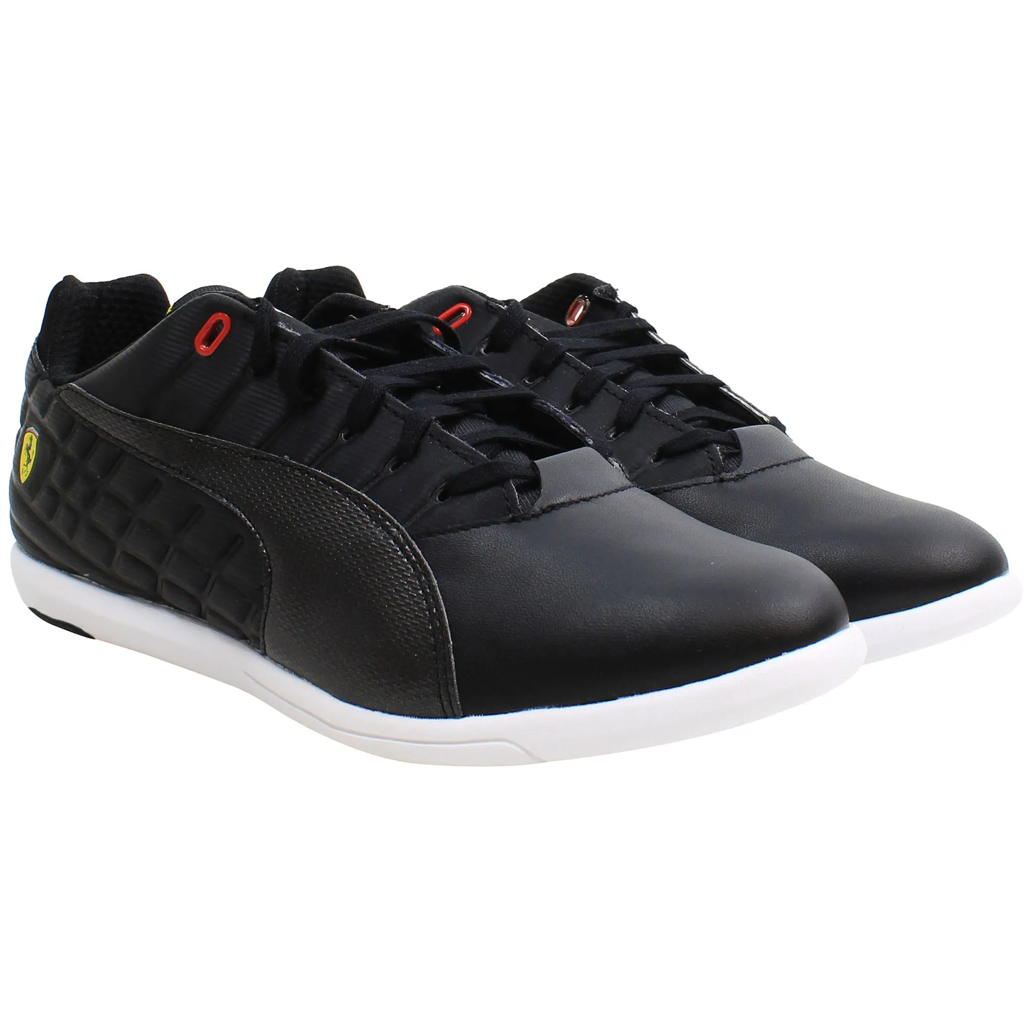 Puma Shoes Zebra Print Puma Ferrari Pedale 4 Mens Black Trainers