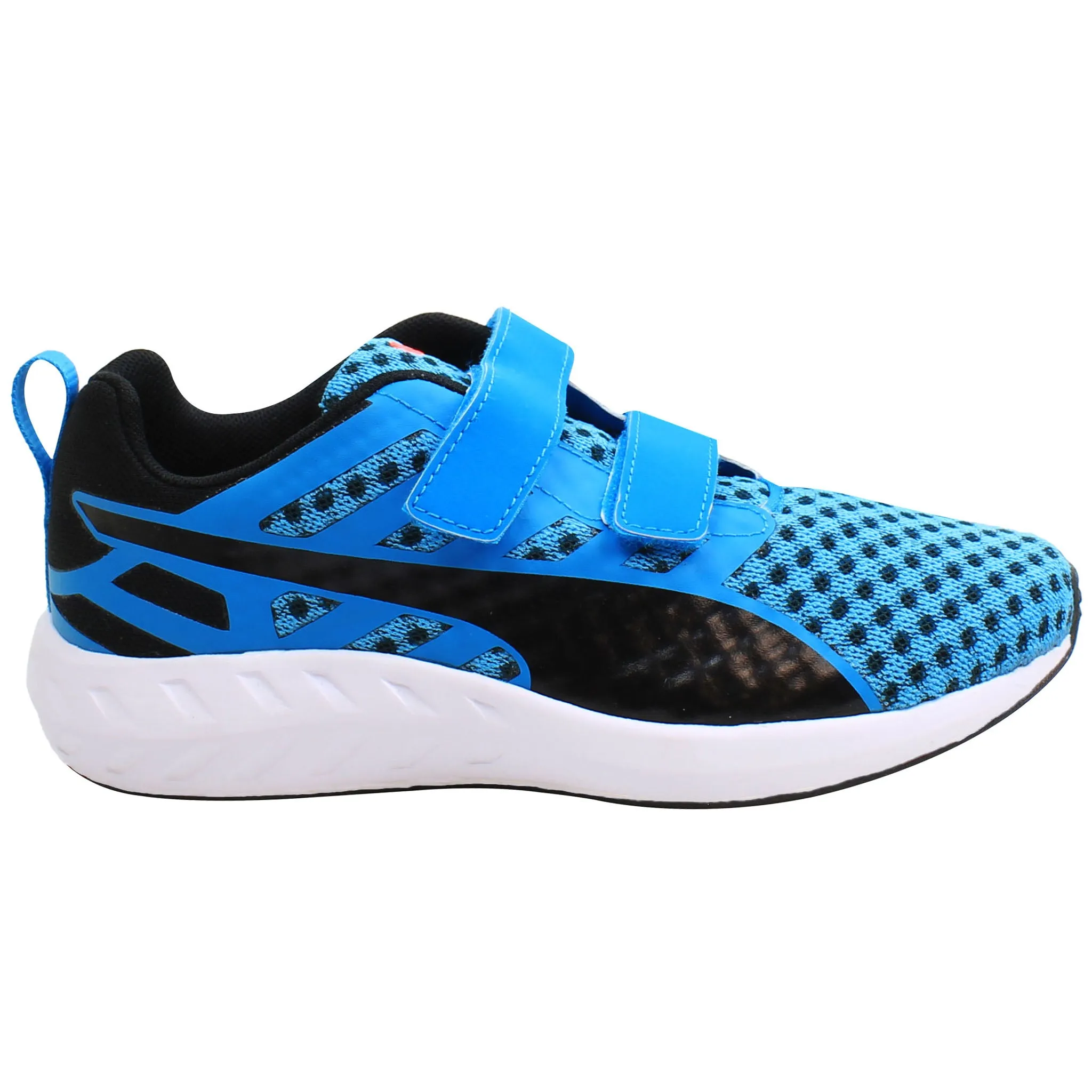 Asics Race Shoes Puma Flare Kids Blue/Black Trainers