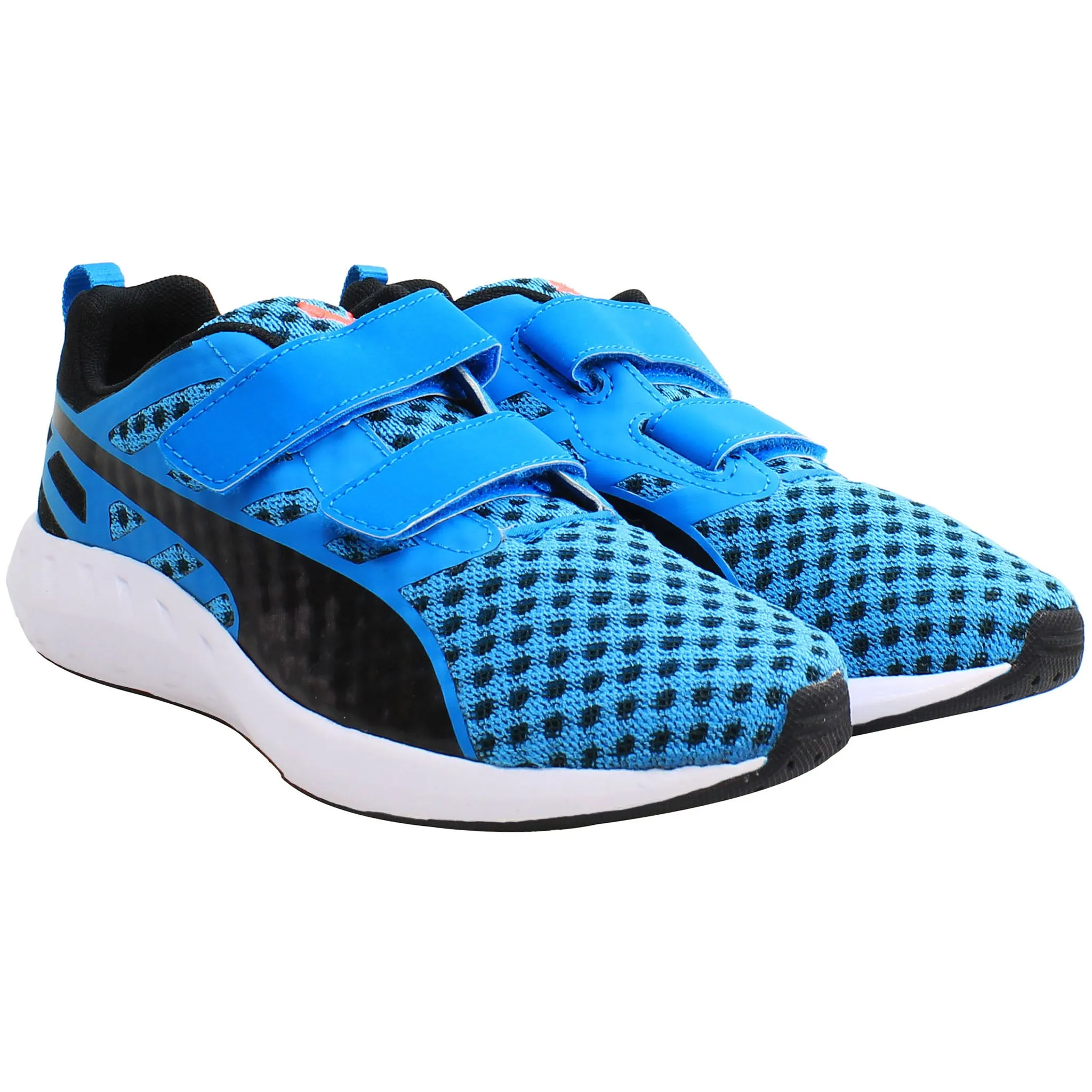 Puma Flare Kids Blue/Black Trainers Asics Court Ff 2 Tennis Shoes