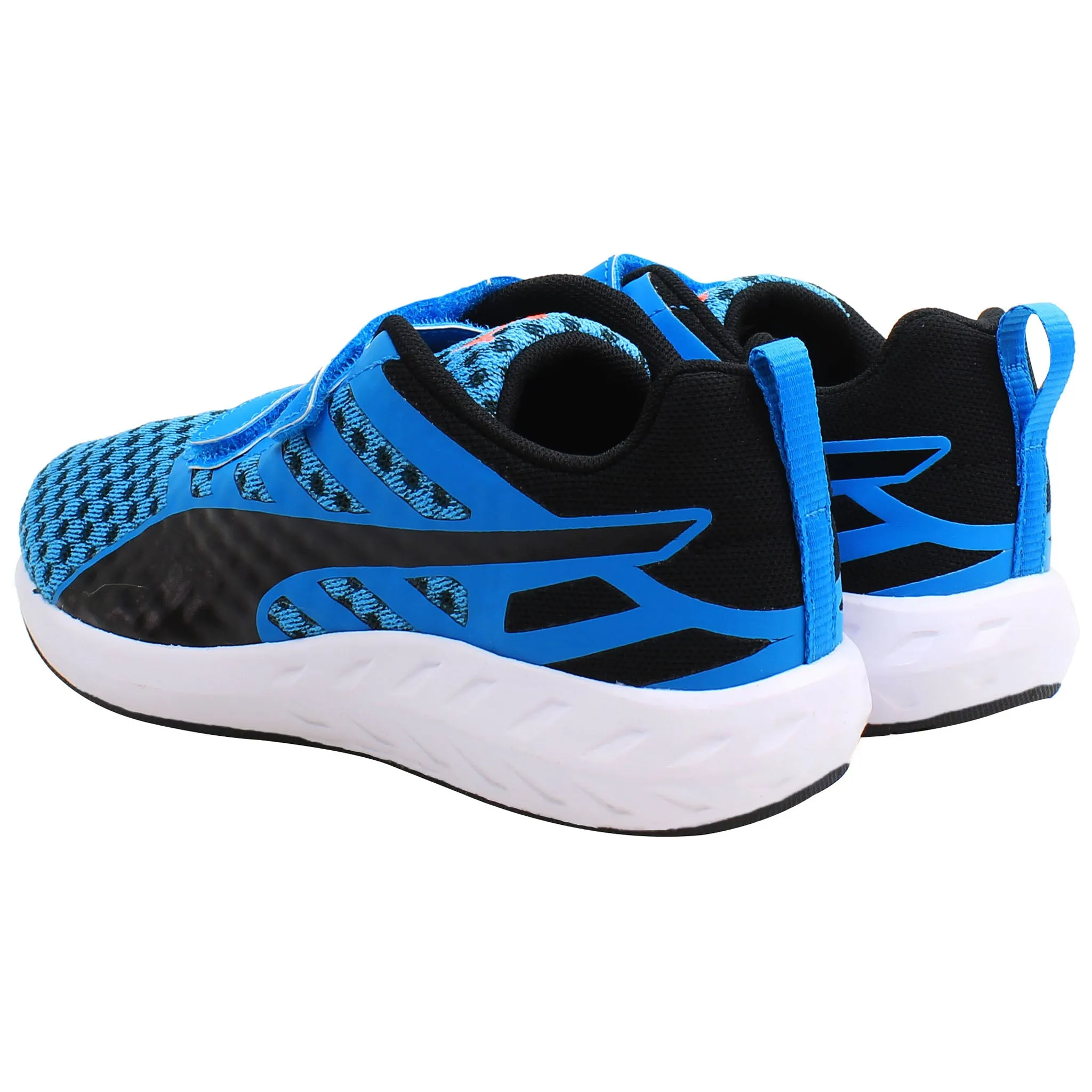 Asics Gel Kenun Running Shoes Puma Flare Kids Blue/Black Trainers