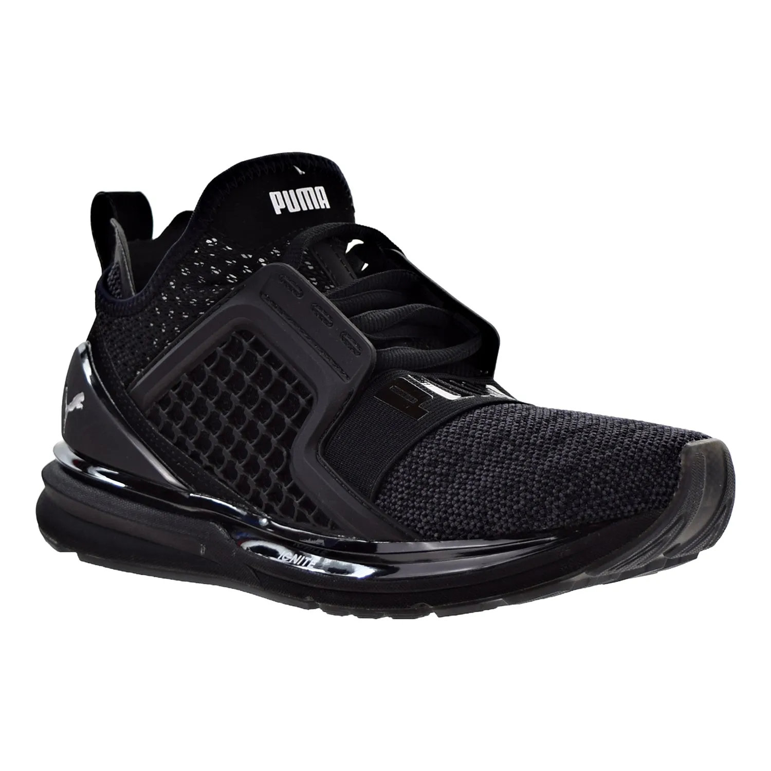 Asics Low Arch Running Shoes Puma Ignite Limitless Knit Jr Big Kids Shoes Puma Black/Puma Silver