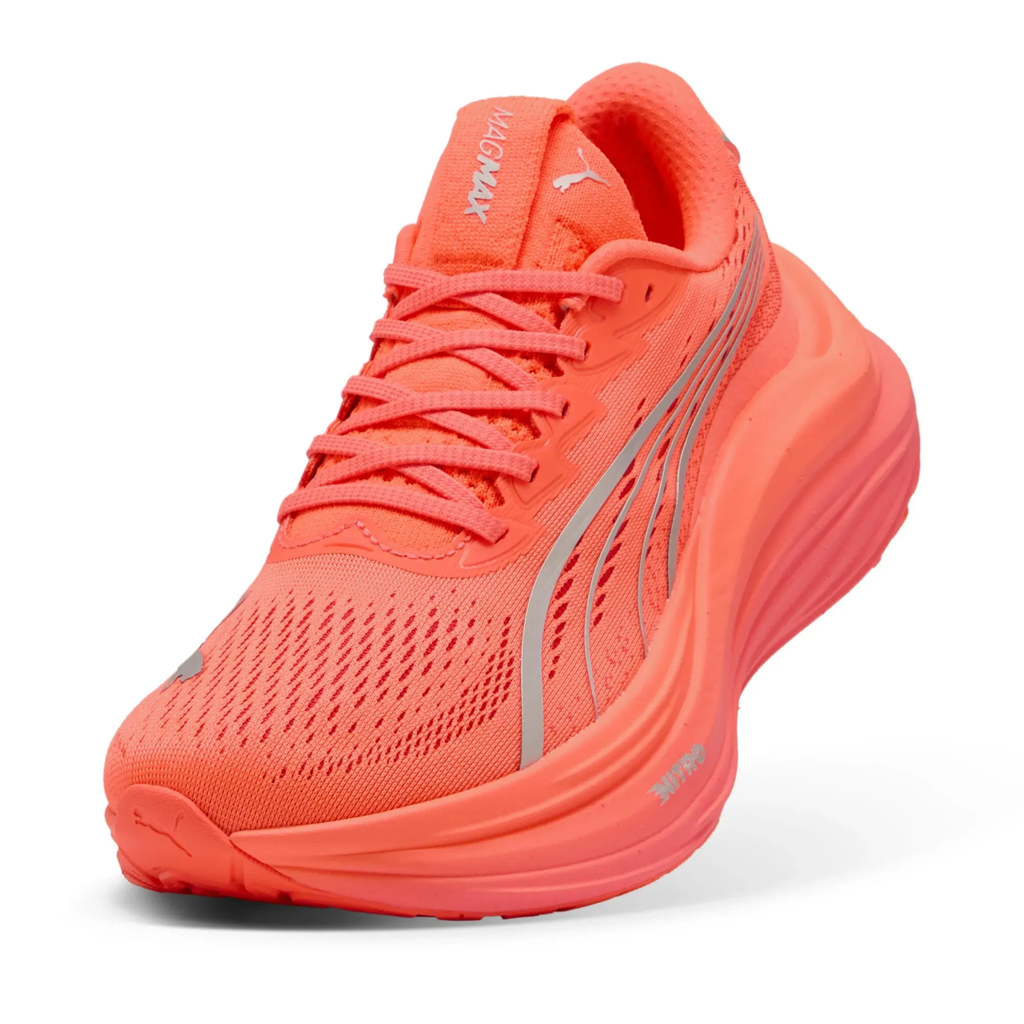 Puma MagMax NITRO Glowing Red- Puma Silver Women Asics Gel Excite Running Shoes