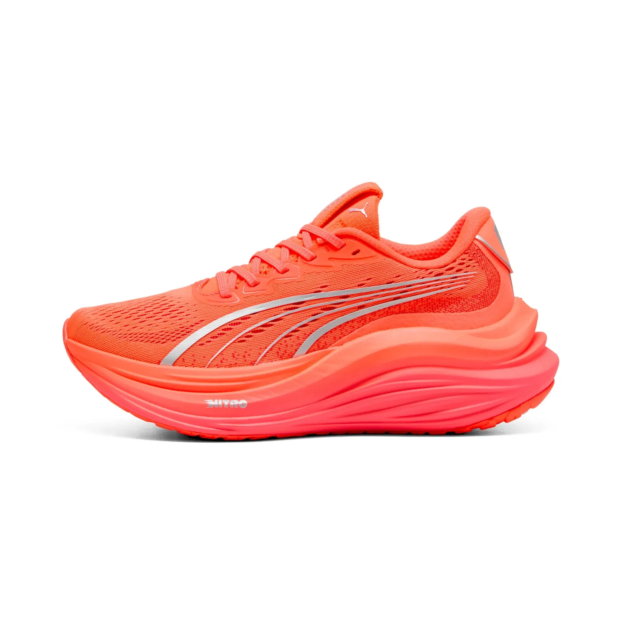 Asics Noosa Tri 16 Limited Edition Running Shoes Puma MagMax NITRO Glowing Red- Puma Silver Women