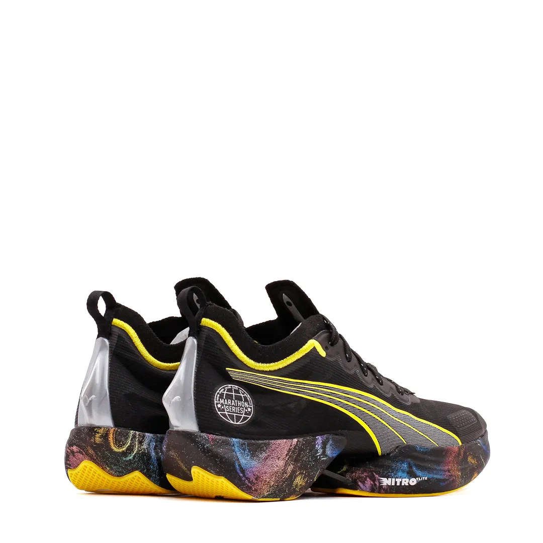 Puma Men Fast-R Nitro Elite Marathon Series Black Yellow 378465-01 Asics Shoes Old Models