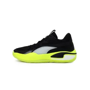 Asics Boss Tennis Shoes Puma Mens Court Ride Shoes 'Puma Black/Yellow Alert'