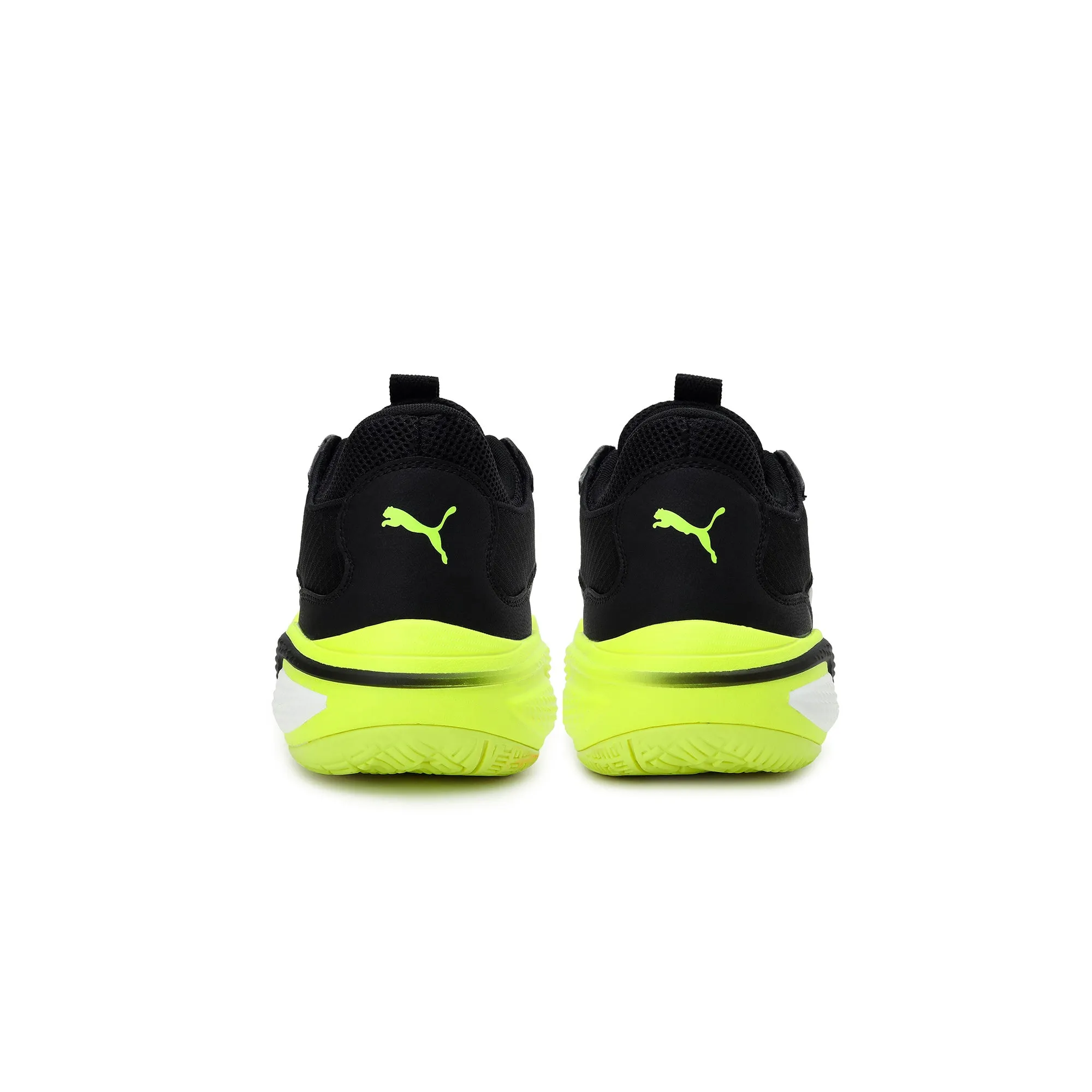 Puma Mens Court Ride Shoes 'Puma Black/Yellow Alert' Asic Badminton Shoe