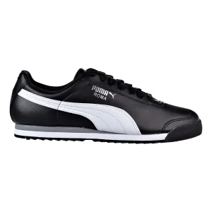 Puma Roma Basic Men's Shoes Black/White/Puma Sliver Asics Mountain Running Shoes