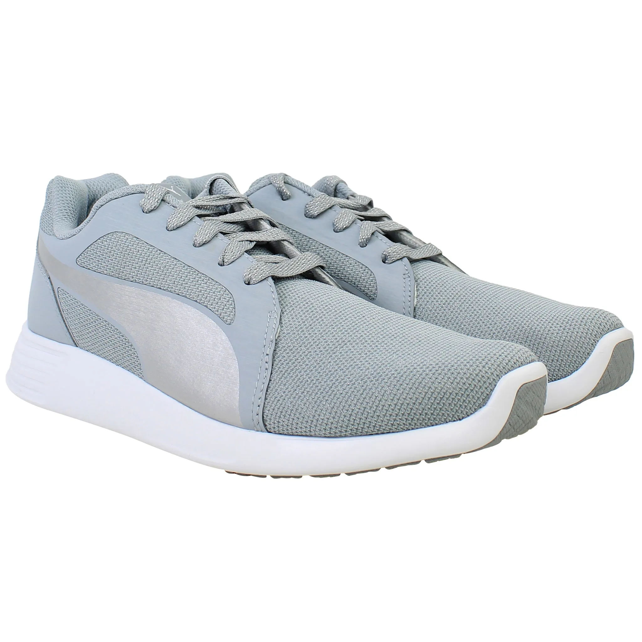 Carbon Plated Asics Shoes Puma ST Evo Gleam Sparkly Womens Grey Running Shoes