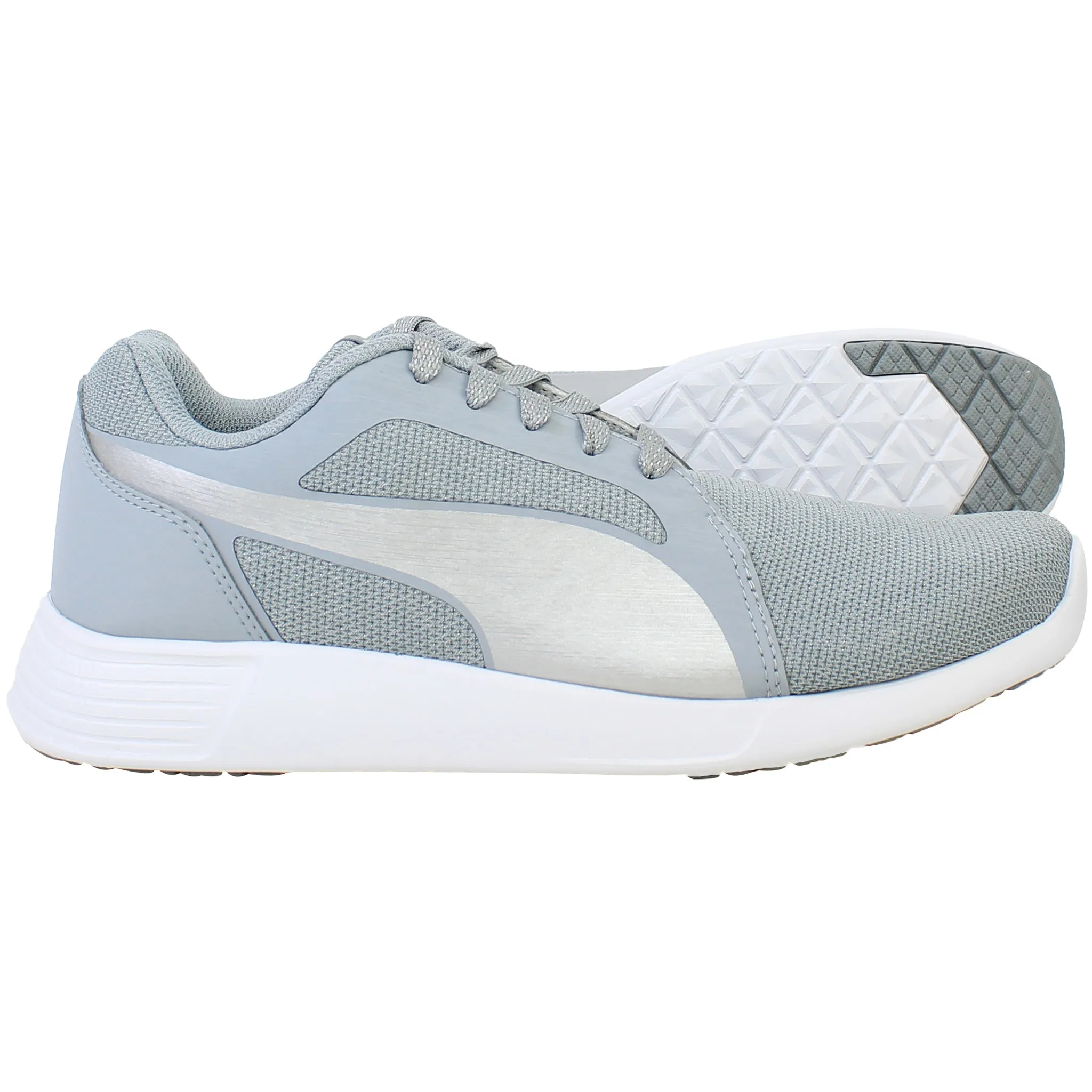 Asics Best Running Shoe 2017 Puma ST Evo Gleam Sparkly Womens Grey Running Shoes