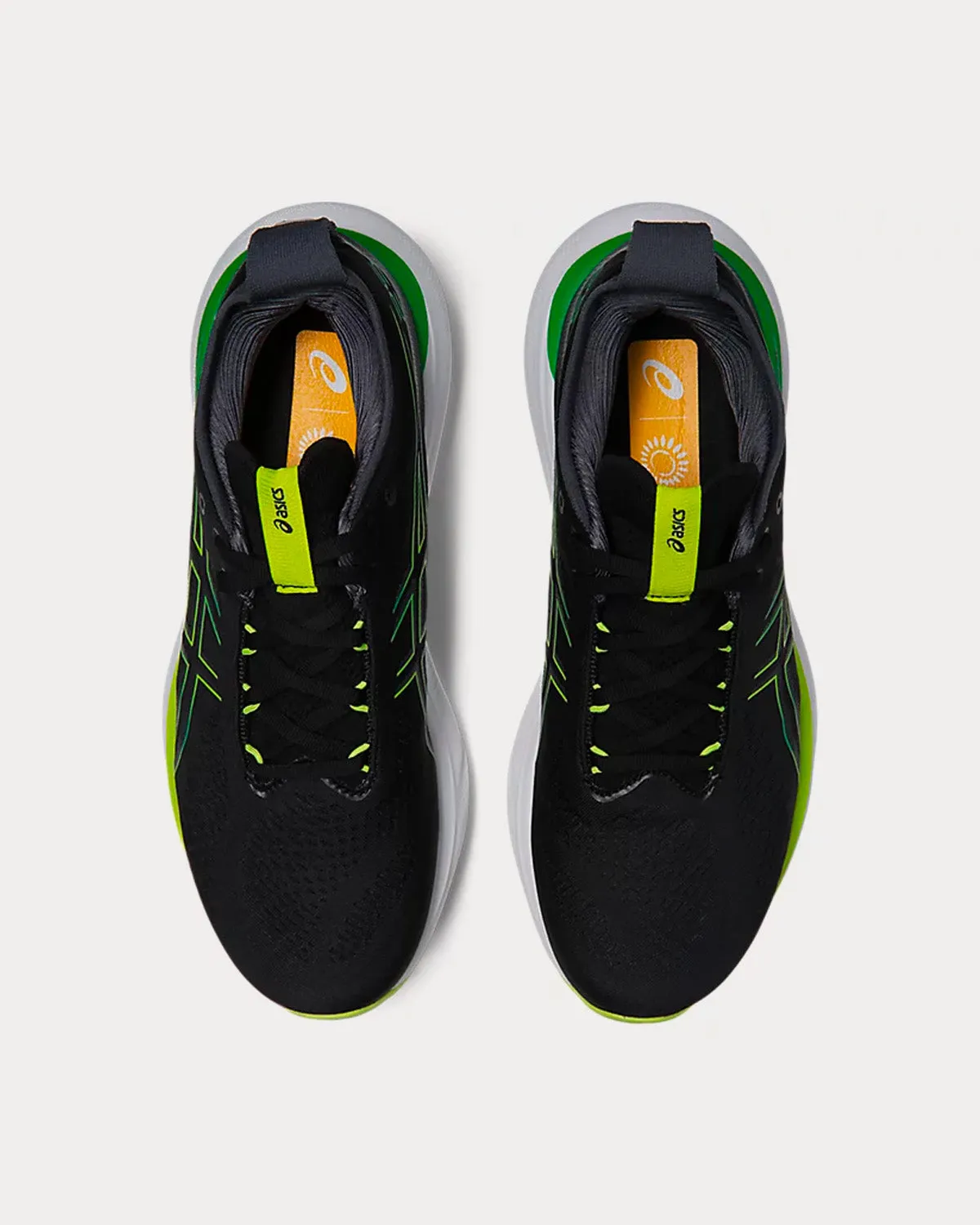 Gel-Nimbus 25 Black / Lime Zest Running Shoes Asics Upcourt 6 Shoes