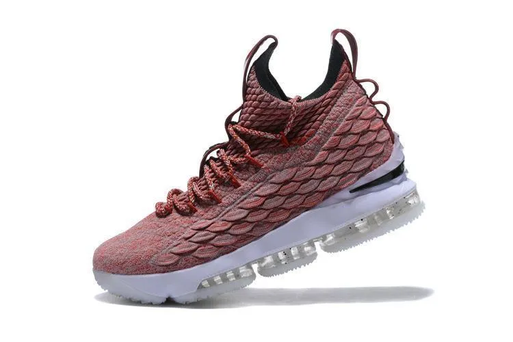 Asics Carbon Running Shoes Nike Lebron XV 15 Wine Pink Men Shoes Sale Size US7,8,8.5,9,10,11,12