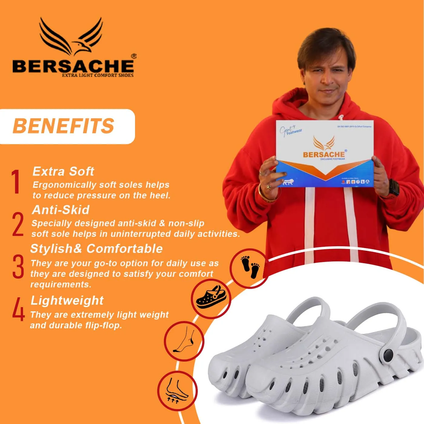 Bersache Extra Soft Classic Casual with Back Strap Regular wear with Ultra Soft & Flexibility Technology Flip-Flop for Men's/ Boy's 6059-White Walmart Isotoner Slippers