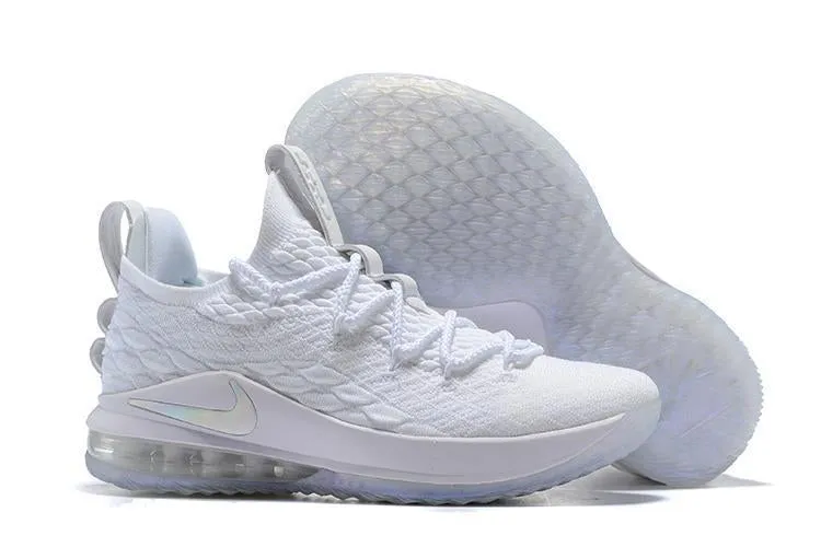 Nike Lebron XV 15 Low EP All White Men Shoes Sale Size US 7-12 Asics Solution Speed Ff 2 Tennis Shoes