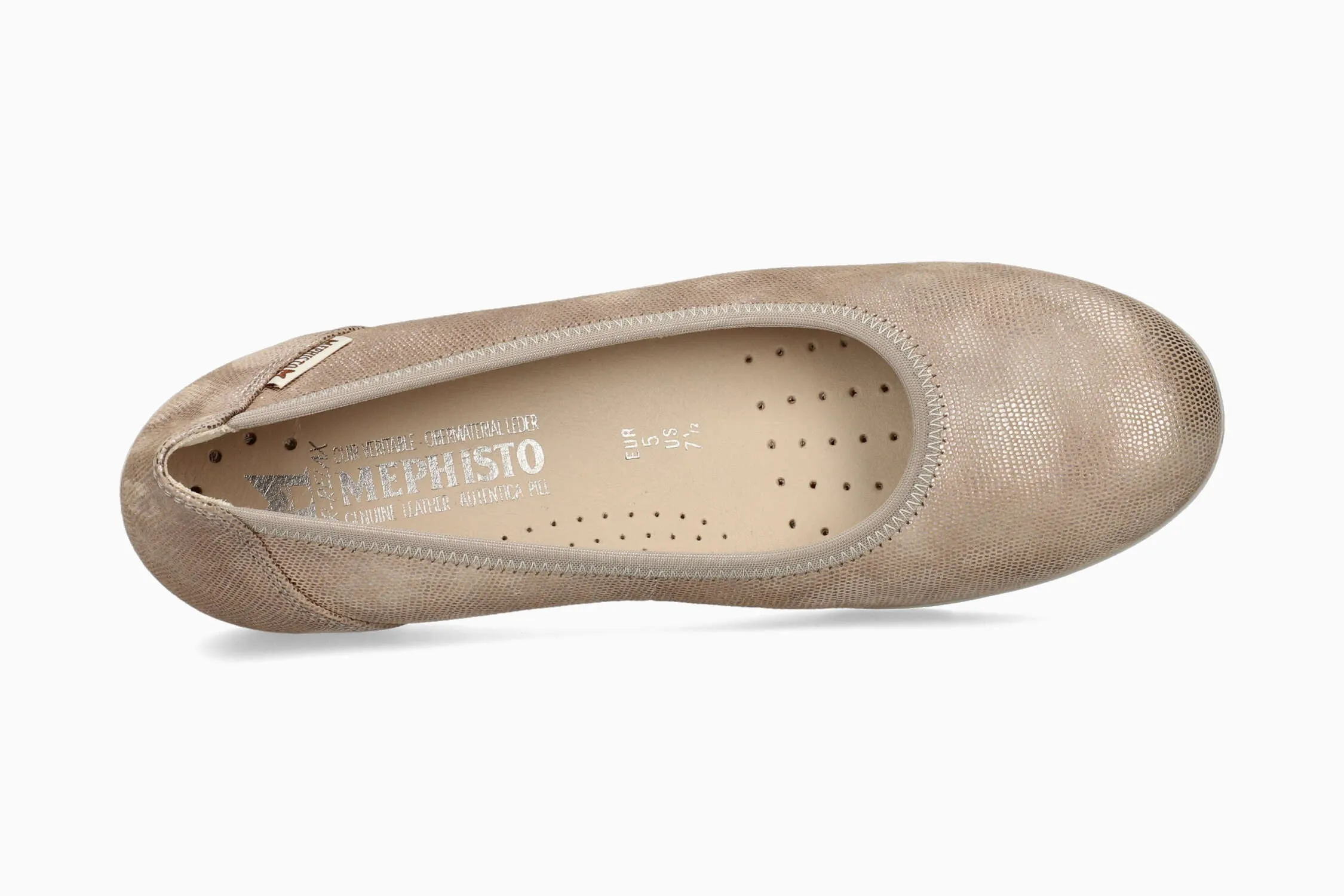 White Slip On Heels Emilie - Lt Taupe Artesia