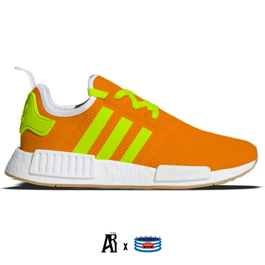 Adidas Aztec Shoes "Orange Volt" Adidas NMD R1 Casual Shoes by Stadium Custom Kicks