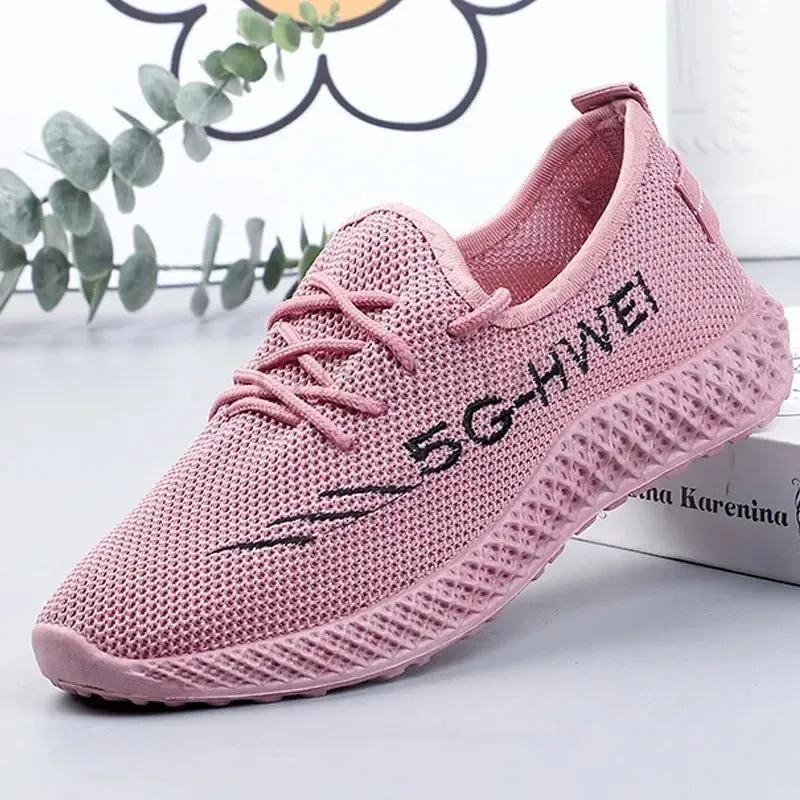 Merino Sneakers Comfortable Breathable Mesh Walking Shoes for Women
