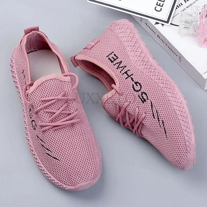 Waffle Debut Sneakers Comfortable Breathable Mesh Walking Shoes for Women