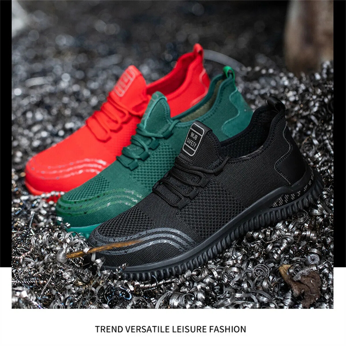 Composite Steel Toe Shoe Men Indestructible Safety Sneaker Comfortable Work Shoes Custom Made Work Boots Near Me