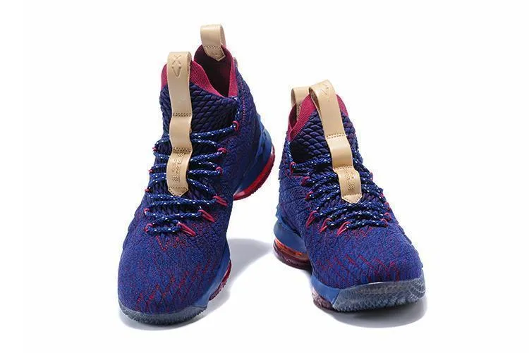 Asic Training Shoes Nike Lebron XV 15 Bue Red Men Shoes !!! CYBER MONDAY SALE !!!