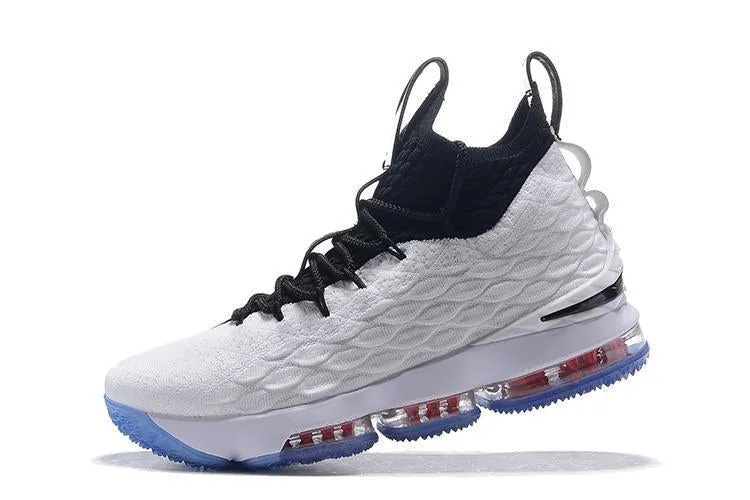 Nike Lebron XV 15 White Black Men Shoes Sale Size US7,8,8.5,9,10,11,12 Asics Rocket Volleyball Shoes