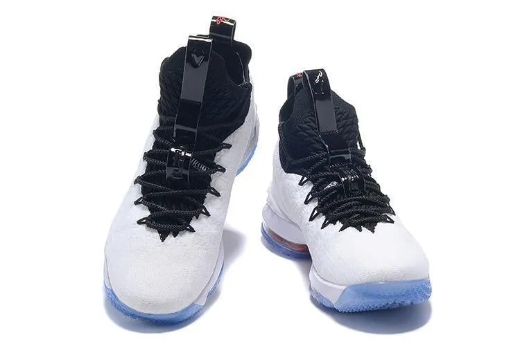 Asics Shoe Width Sizes Nike Lebron XV 15 White Black Men Shoes Sale Size US7,8,8.5,9,10,11,12