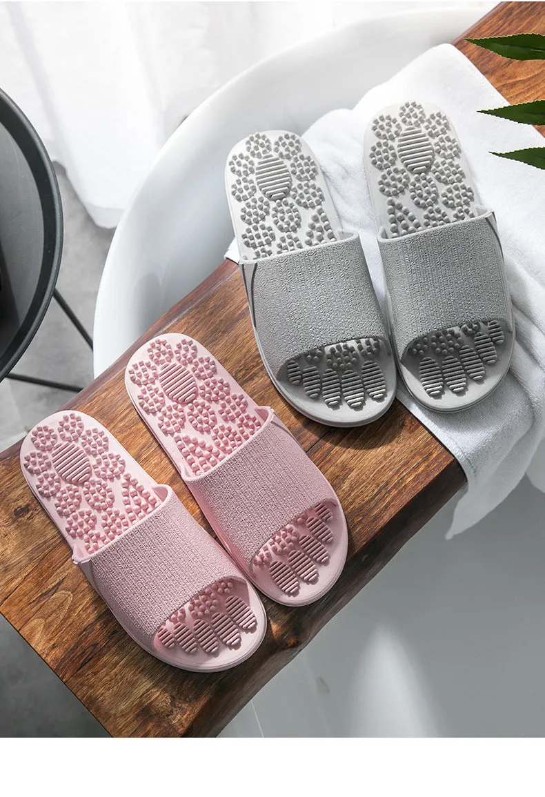 Free Knitting Patterns Slippers Easy Reflexology Foot Massage Slippers Bath Slippers Tension Relief Acupuncture Feet Massager Household Slipper Foot Health Care