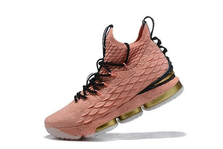 Nike Lebron XV 15 Pink Gold Men Shoes !!! CYBER MONDAY SALE !!! Shoes Asics